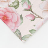 Delikate Rose im Garten Fleecedecke (Ecke)