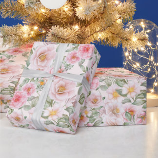 Delikate Rose im Garten Geschenkpapier