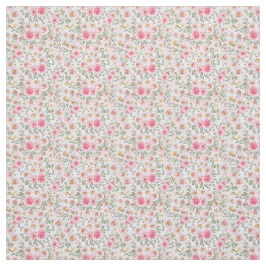 Delikate Rose im Garten Stoff (Muster)