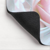Delikate Rose in Marmor Mousepad (Ecke)