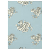 Delikate Rose Klemmbrett (Rückseite)