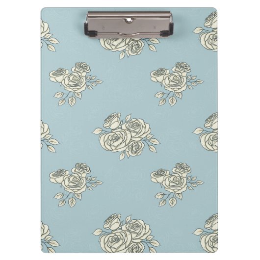 Delikate Rose Klemmbrett (Vorderseite)