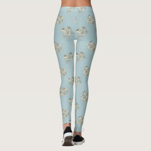 Delikate Rose Leggings (Rückseite)