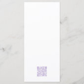 Delikate Rose Menükarte (Rückseite)