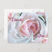 Delikate Rose mit Marmoreffekten Postkarte (Vorne/Hinten)