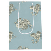 Delikate Rose Mittlere Geschenktüte (Rückseite)