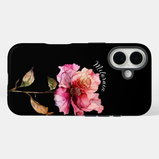 Delikate Rose, personalisieren Case-Mate iPhone Hülle (Rückseite (Horizontal))