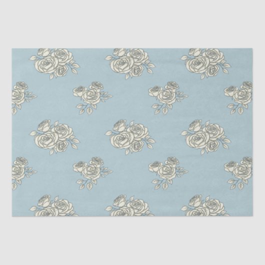 Delikate Rose Seidenpapier (Vorderseite)