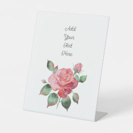 Delikate Rose Sockelschild