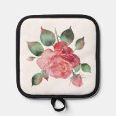 Delikate Rose Topflappen (Vorderseite)