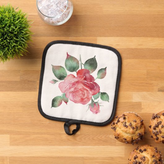 Delikate Rose Topflappen (Oben Unten)