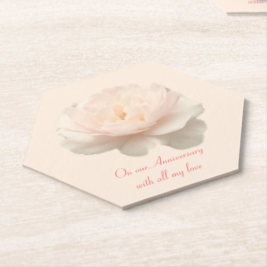 Delikate Rose Untersetzer (angewinkelt)