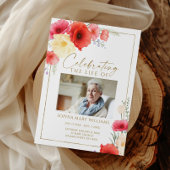 Delikate Rote Blume Beerdigungsorden Programm