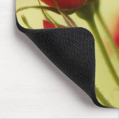Delikate Rote Rose Mousepad (Ecke)