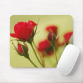 Delikate Rote Rose Mousepad (Mit Mouse)