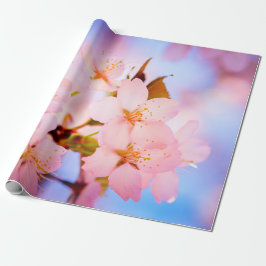Delikate Sakura-Blume Geschenkpapier