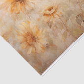Delikate, sanfte, elegante Sonnenblumen Florals De Seidenpapier (Ausschnitt)