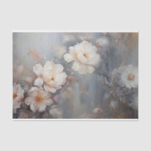 Delikate, sanfte, schöne, elegante Florals Dekorat Seidenpapier