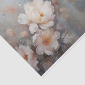 Delikate, sanfte, schöne, elegante Florals Dekorat Seidenpapier (Ausschnitt)