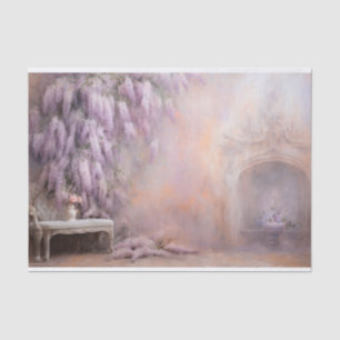 Delikate, sanfte, schöne, elegante Florals Dekorat Seidenpapier