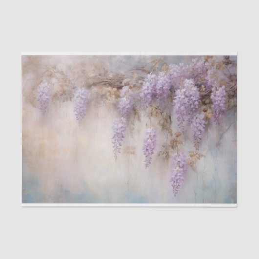 Delikate, sanfte, schöne, elegante Florals Dekorat Seidenpapier (Vorderseite)