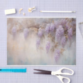 Delikate, sanfte, schöne, elegante Florals Dekorat Seidenpapier (Handwerk)