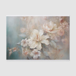 Delikate, sanfte, schöne, elegante Florals Dekorat Seidenpapier