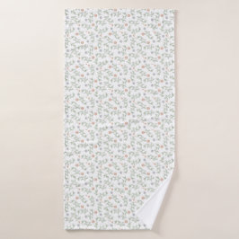 Delikate schicke Hütte Botanische Schrift Badehandtuch