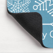 Delikate Schneeflocken Weihnachtsmousepad Mousepad (Ecke)