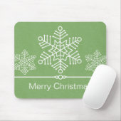 Delikate Schneeflocken Weihnachtsmousepad Mousepad (Mit Mouse)