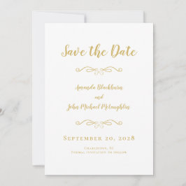 Delikate Schrift Romantische Kalligrafie Elegantes Save The Date
