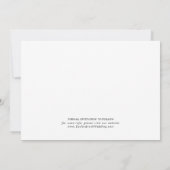 Delikate Schwarz-3-Fotovorlage Save the Date (Rückseite)