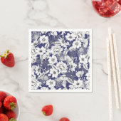 Delikate, Schwarz-weiße Linie zeichnend Tornelenfa Serviette (Beispiel)