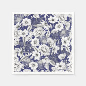 Delikate, Schwarz-weiße Linie zeichnend Tornelenfa Serviette (Vorderseite)