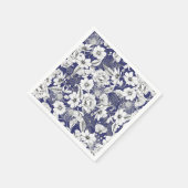 Delikate, Schwarz-weiße Linie zeichnend Tornelenfa Serviette (Ecke)