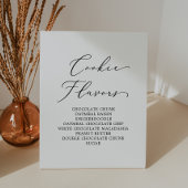 Delikate Schwarze Kalligrafie Hochzeitkochtaroma Sockelschild