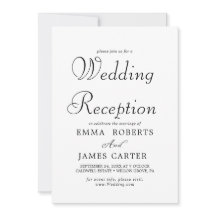 Delikate Schwarze Kalligrafie-Hochzeitsempfang