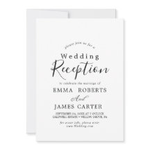 Delikate Schwarze Kalligrafie-Hochzeitsempfang