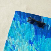 Delikate, schwimmende Wesen im Meer - abstrakt Strandtuch (Beispiel)