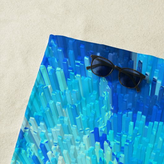 Delikate, schwimmende Wesen im Meer - abstrakt Strandtuch (Beispiel)