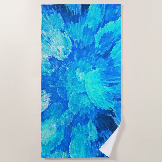 Delikate, schwimmende Wesen im Meer - abstrakt Strandtuch (Vorderseite)