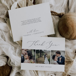 Delikate Silver 3 Foto druckbar Danke Karte