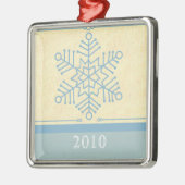 Delikate Snowflake Premium Square Ornament (Links)