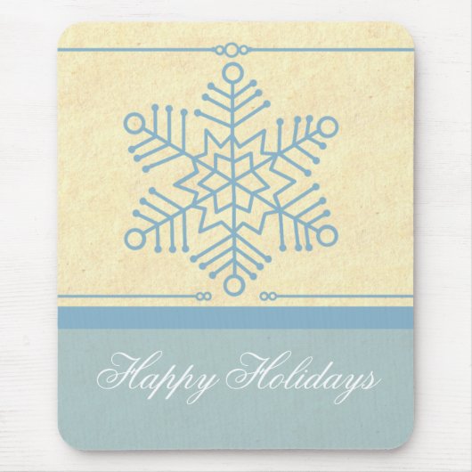 Delikate Snowflake Weihnachtsmousepad Mousepad (Vorne)