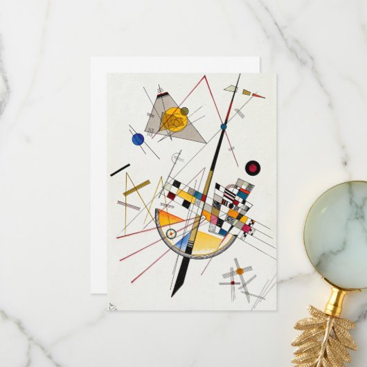 Delikate Spannung, Nr. 85 von Wassily Kandinsky Dankeskarte (Vorderseite/Rückseite Beispiel)
