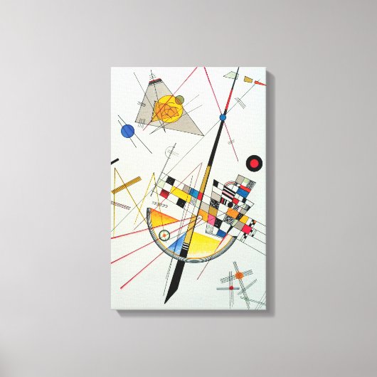 Delikate Spannung von Wassily Kandinsky Leinwanddruck (Vorderseite)