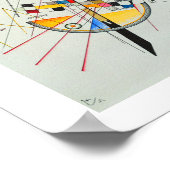 Delikate Spannung von Wassily Kandinsky Poster (Ecke)