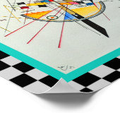 Delikate Spannung von Wassily Kandinsky Poster (Ecke)