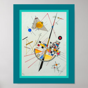 Delikate Spannung von Wassily Kandinsky Poster