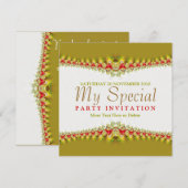 Delikate Spitzen Special Einladung (Vorne/Hinten)